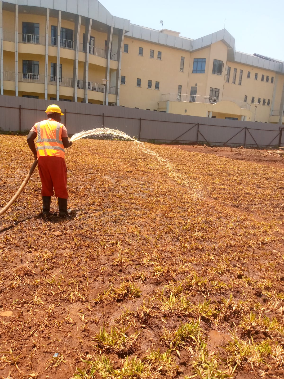 Landscaping works at LVBC Headquarters