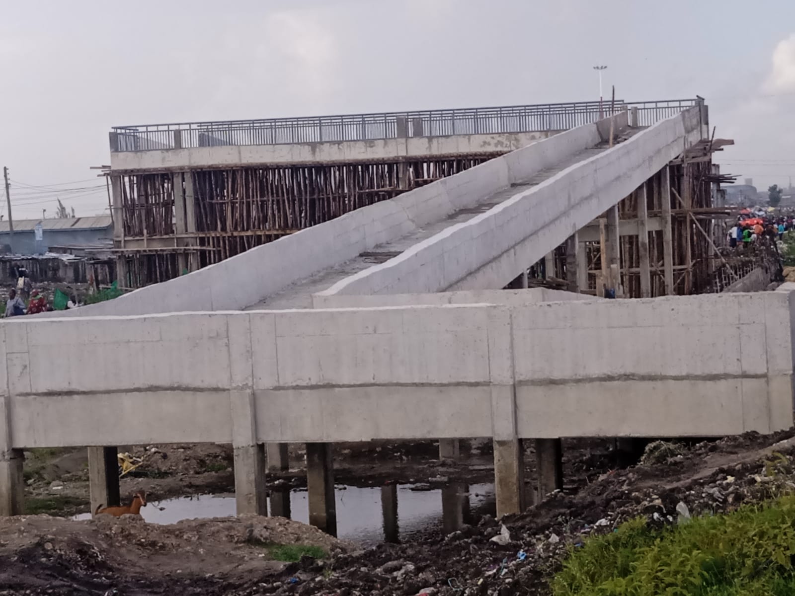 Mukuru footbridge access ramp structure